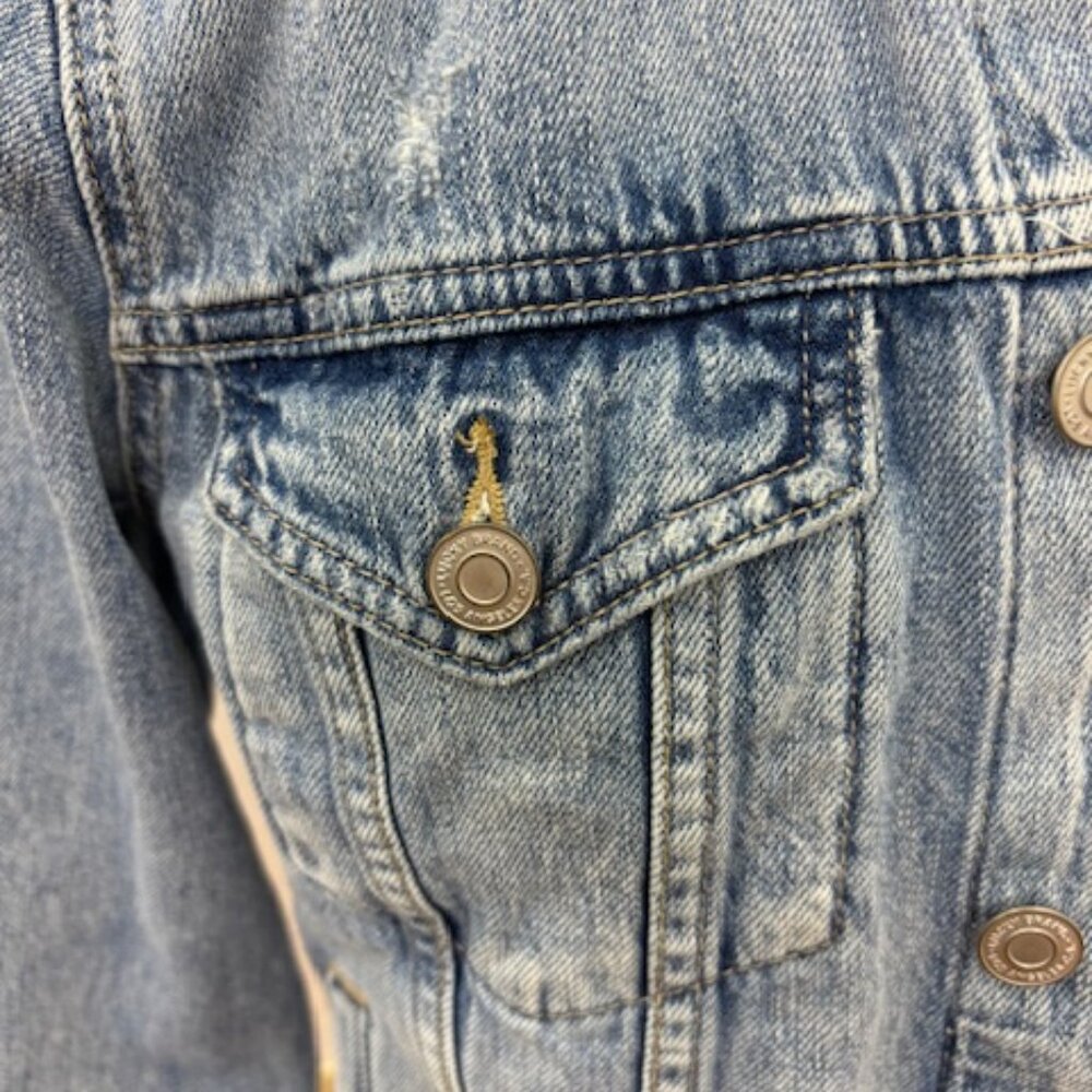 Lucky Brand Tomboy Trucker Jean Jacket, Small Petite - Picture 3 of 7